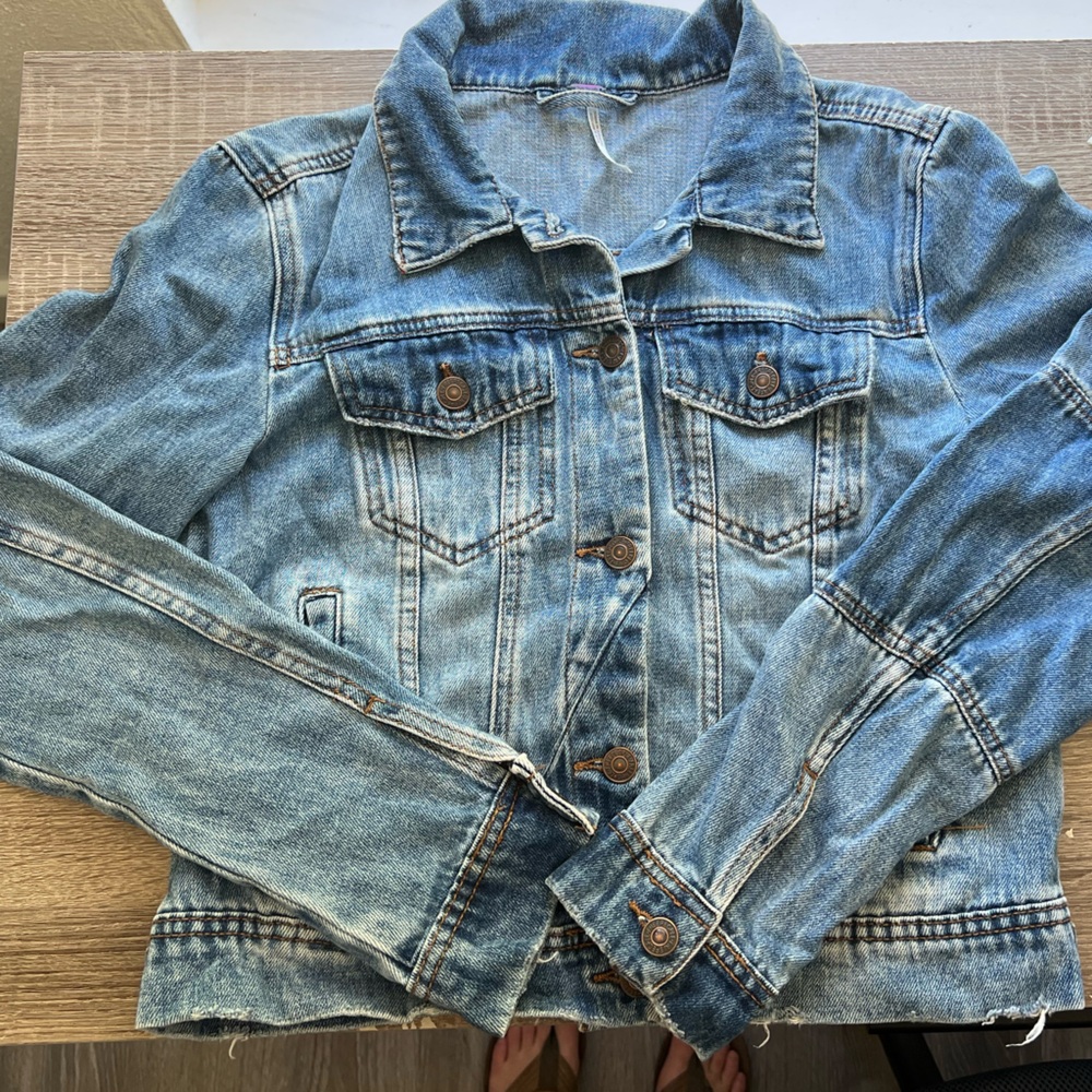 Free People Blue Denim Jacket